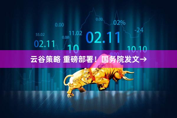 云谷策略 重磅部署！国务院发文→