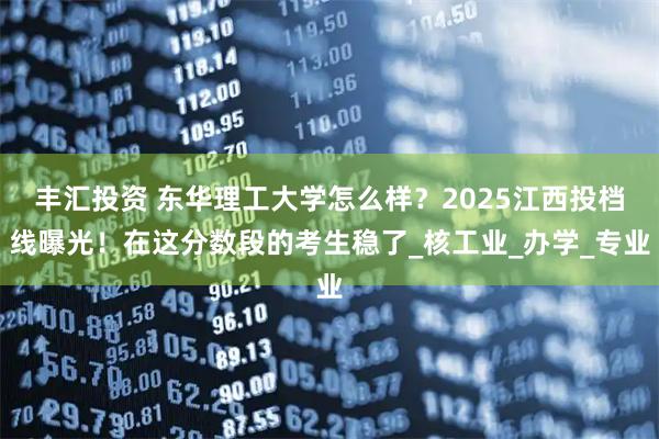 丰汇投资 东华理工大学怎么样？2025江西投档线曝光！在这分数段的考生稳了_核工业_办学_专业